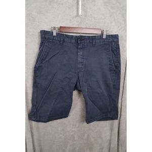 Tommy Hilfiger Denim Freddy Straight Shorts Mens 33 Navy Blazer Chino 1957890409